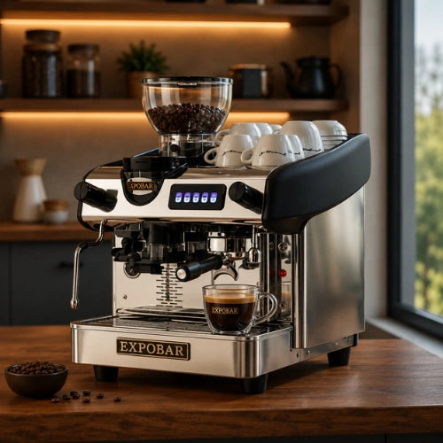 1 Group MegaCrem with Built in Grinder High Group Compact