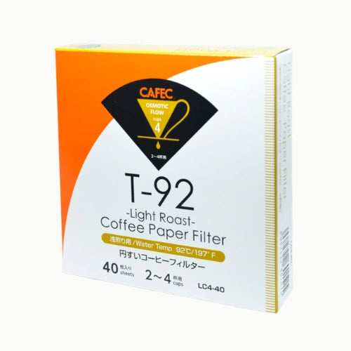 Cafec 2 Cup Light Roast T-92 Filter Paper 40 Pack