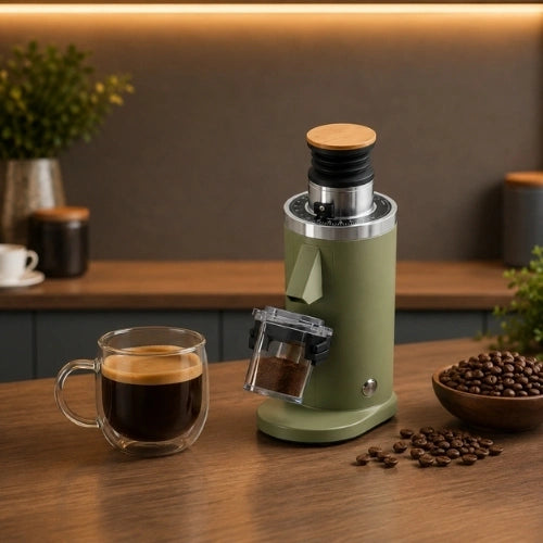 Turin DF54 Single Dose Flat Burr Grinder GREEN