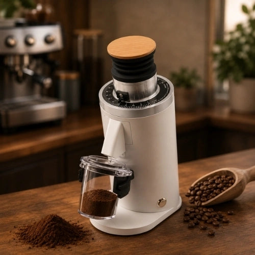 Turin DF54 Single Dose Flat Burr Grinder WHITE